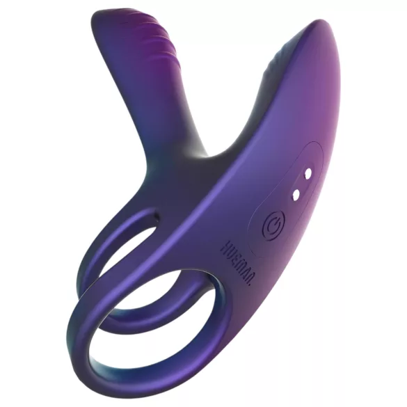 Hueman Infinity Ignite - anillo vibrador pene y testículos - silicona lila