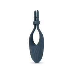 Boners - anillo vibrador ajustable para pene - silicona azul