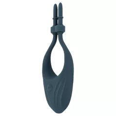 Boners - anillo vibrador ajustable para pene - silicona azul