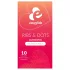 EasyGlide - preservativo texturizado con puntos y estrías - 10 unidades