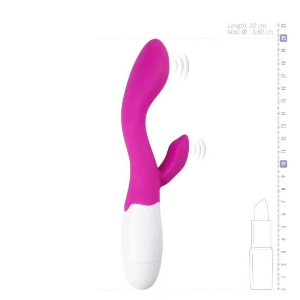 Easytoys Lily 2.0 - vibrador con estimulador de clítoris recargable - color rosa