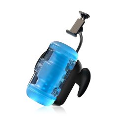   BLOWCAST Wingman Pro - masturbador automático masculino - silicona azul negro