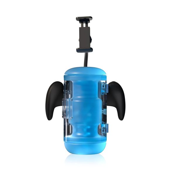 BLOWCAST Wingman Pro - masturbador automático masculino - silicona azul negro