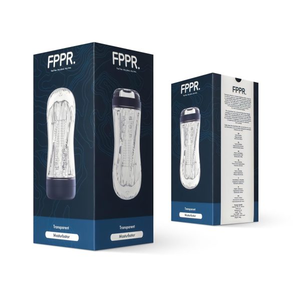 FPPR. - masturbador masculino texturizado - transparente