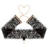 Rosy Gold - collar y esposas para muñeca (negro)