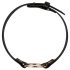 Rosy Gold - collar de cuello (negro-oro rosa)