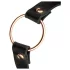 Rosy Gold - collar ajustable - cuero sintético negro y oro rosa