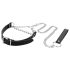 Fantasías de Dormitorio - collar con correa (negro)