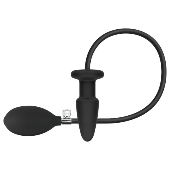 EasyToys - plug anal inflable - silicona negra