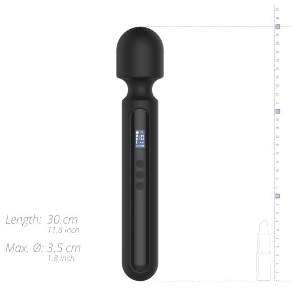 BLAQ - gran vibrador digital masajeador (negro)