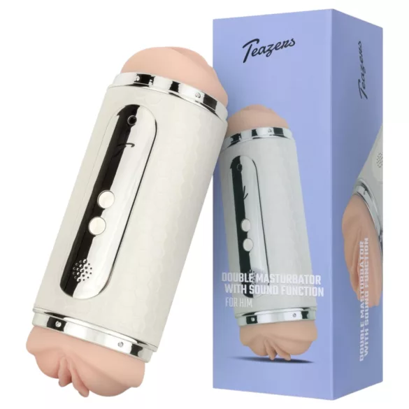 Teazers - masturbador oral y vaginal con control por voz - blanco