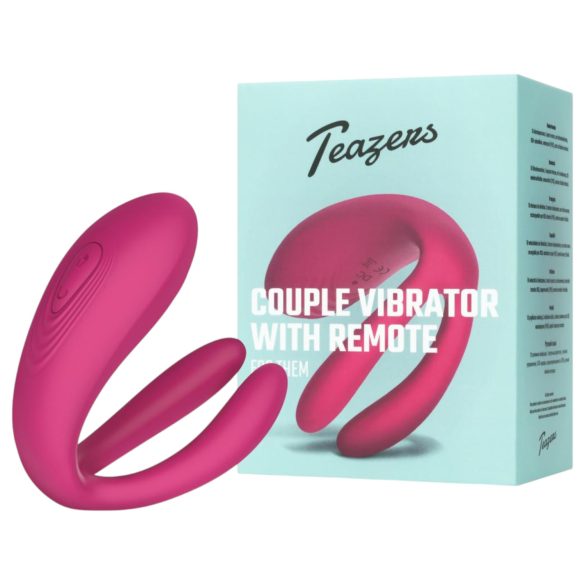 Teazers - vibrador para parejas con 3 motores - silicona rosa