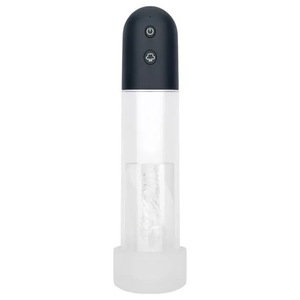 Boners - bomba de pene automática masturbador (transparente-negro)
