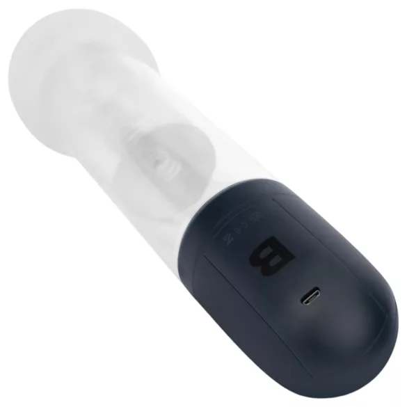 Boners - bomba de pene automática masturbador (transparente-negro)