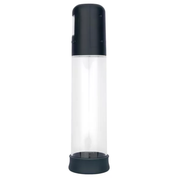 Boners - bomba de vacío automática LCD para pene - transparente negro