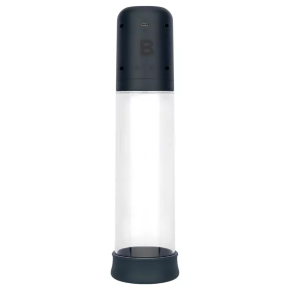 Boners - bomba de vacío automática LCD para pene - transparente negro
