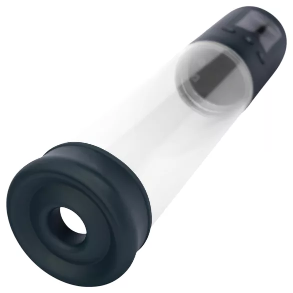 Boners - bomba de vacío automática LCD para pene - transparente negro