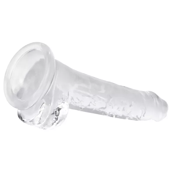EasyToys - consolador con testículos - 17 cm - transparente