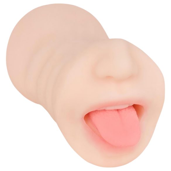 FWB - Masturbador 2 en 1 boca y vagina - realista color natural