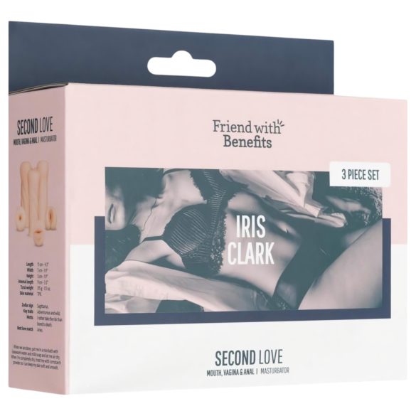 FWB - masturbador realista masculino - set completo - color natural