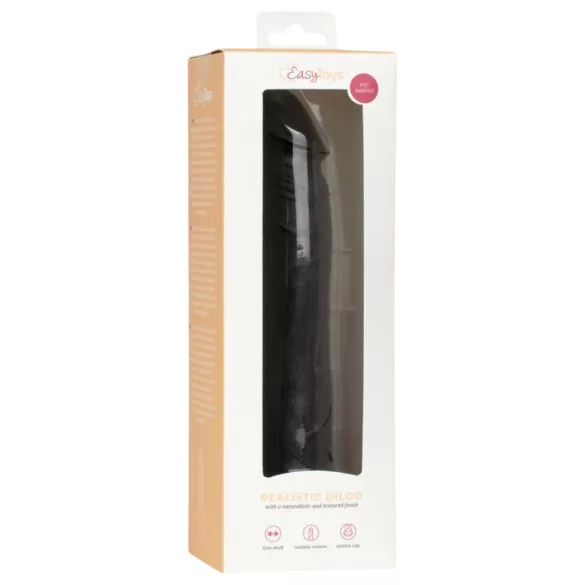 EasyToys - consolador realista - 17,5 cm (negro)