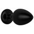 Colección Easytoys Anal - Plug Anal con Piedra - Talla L (Negro)