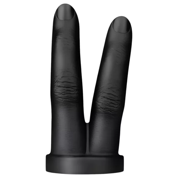 BUTTR Victory - consolador anal doble dedo - silicona negra