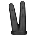 BUTTR Victory - consolador anal doble dedo - silicona negra