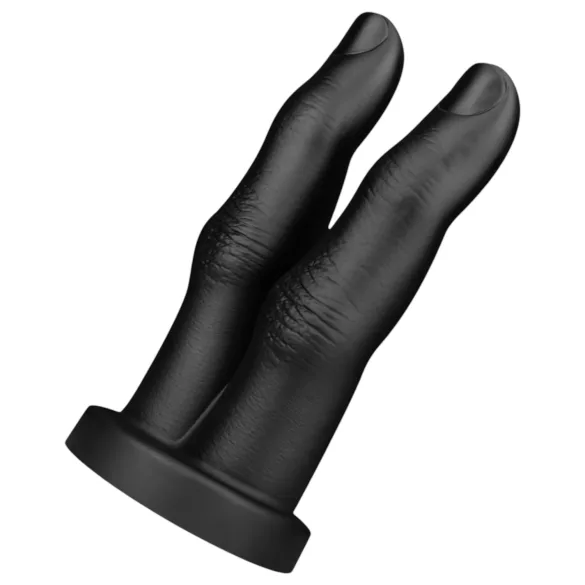 BUTTR Victory - consolador anal doble dedo - silicona negra
