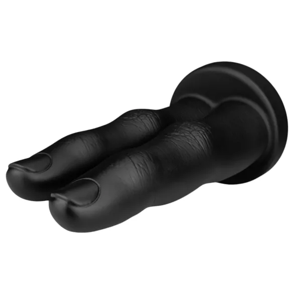 BUTTR Victory - consolador anal doble dedo - silicona negra