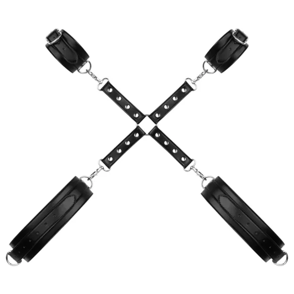 Bedroom Fantasies - juego de esposas muñeca y muslo - negro