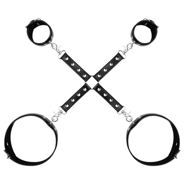 Bedroom Fantasies - juego de esposas muñeca y muslo - negro