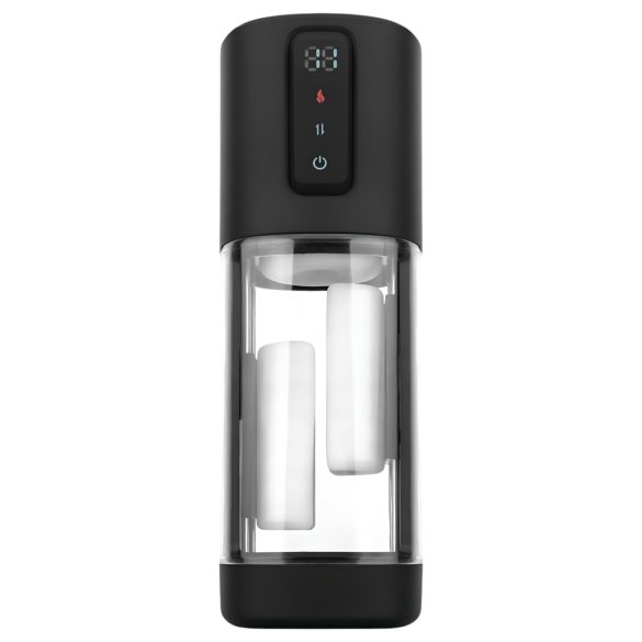 CRUIZR CX11 - masturbador masculino con calor y ajuste - silicona negra