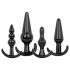 EasyToys - set de plugs anales - 4 piezas - negro