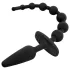 EasyToys - plug anal 2 en 1 - silicona negra