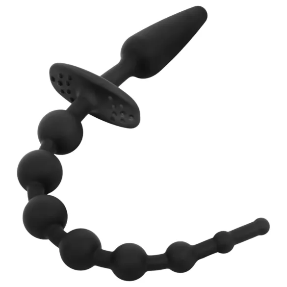 EasyToys - plug anal 2 en 1 - silicona negra
