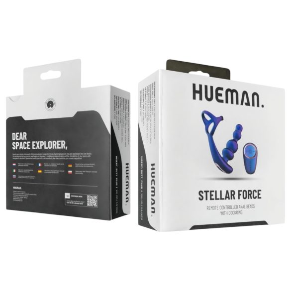 Hueman Stellar Force - consolador anal vibrador y anillo para pene