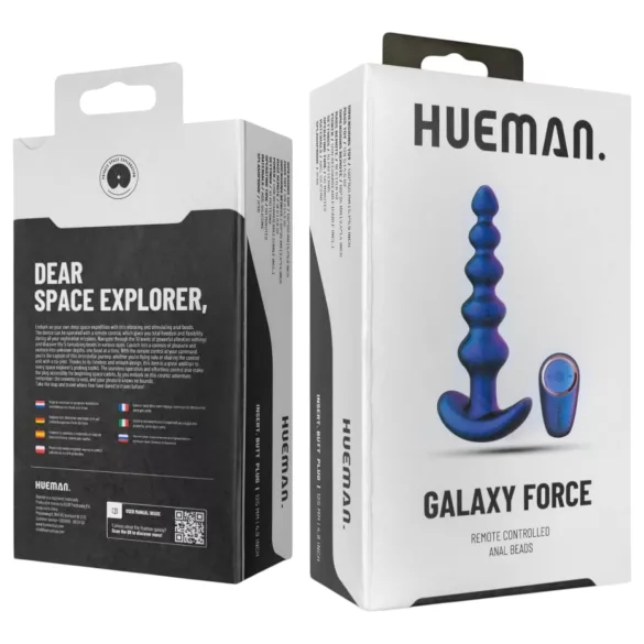 Hueman Galaxy Force - vibrador anal con mando a distancia (lila)