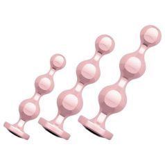 Rosy Gold - set plug anal - metal - color oro rosa