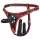 Easytoys - arnés con triple consolador - silicona negra