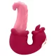 Teazers - vibrador doble lengua - silicona - rosa