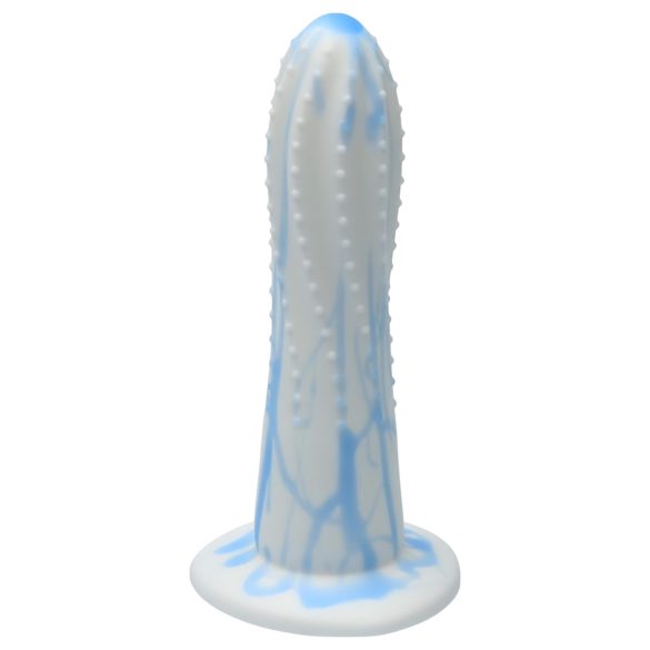Ylva & Dite Prickly Pear - Dildo texturizado (blanco-azul)