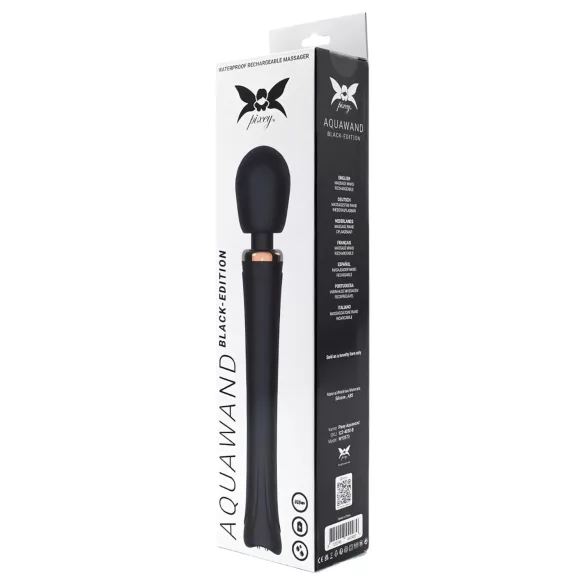 Pixey Aquawand - vibrador masajeador impermeable (negro)
