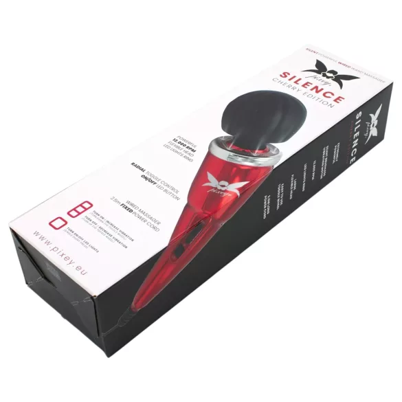 Pixey Silence - vibrador masajeador silencioso (rojo)