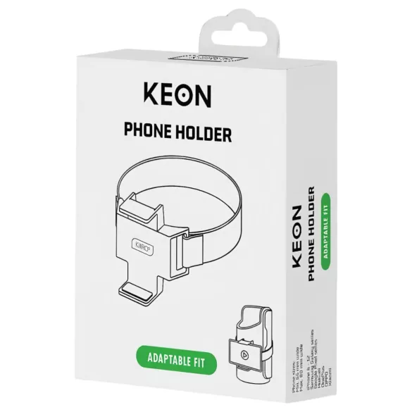 Kiiroo Keon - masturbador masculino con soporte para móvil - negro