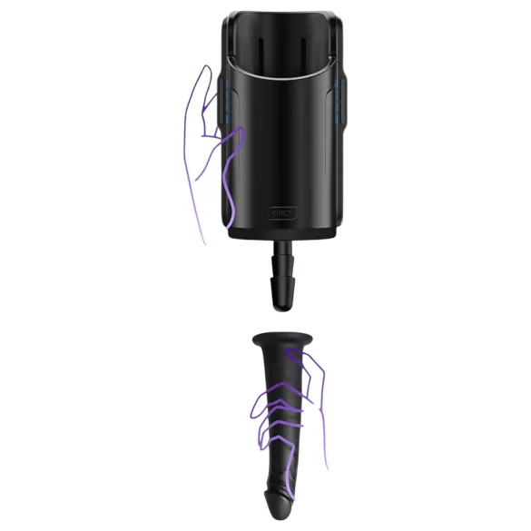 Kiiroo - consolador realista con vacío - 19 cm - negro