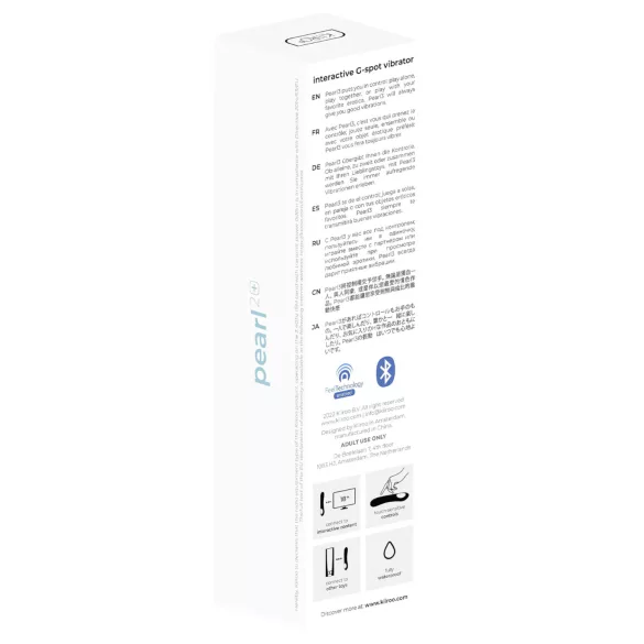 Kiiroo Pearl 2 - vibrador interactivo e impermeable de punto G (azul)