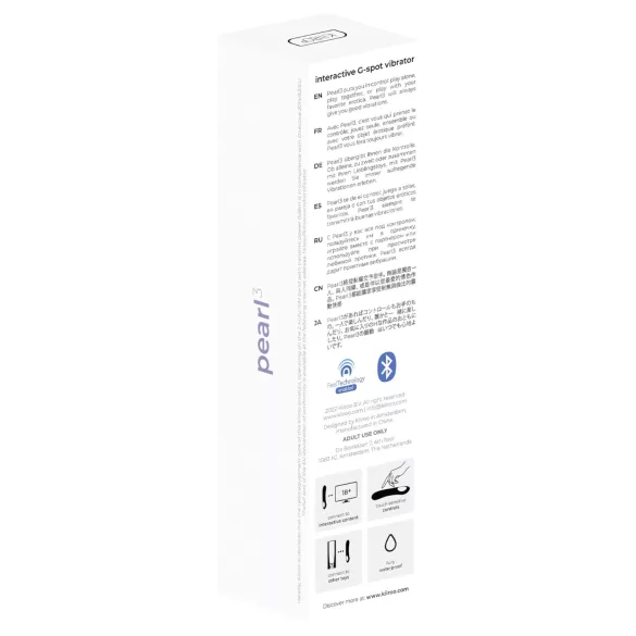 Kiiroo Pearl 3 - vibrador interactivo punto G - silicona lila