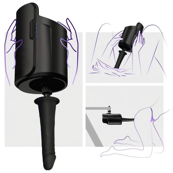 Kiiroo Keon - adaptador para consolador - color negro