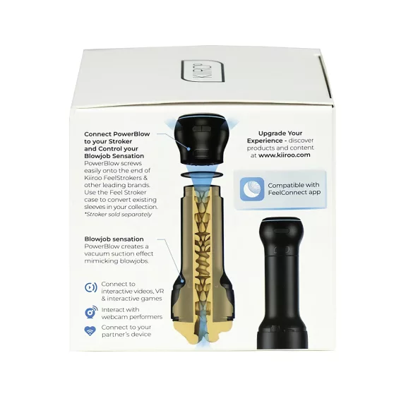 Kiiroo PowerBlow - masturbador automático con succión - negro